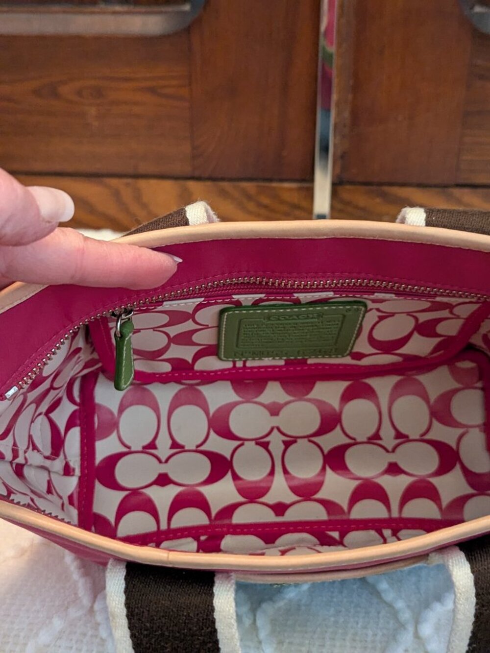 Coach Mini Hampton canvas weekender tote bag - Picture 13 of 13